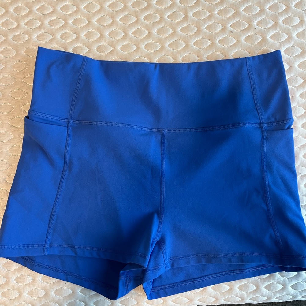 Fabletics Blue pure luxe shorts size Large worn once